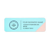 Étiquette Elegant Custom Business Return Address Label (Devant)