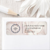 Étiquette Elegant Custom Business Return Address Label (En situation)
