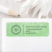 Étiquette Elegant Custom Business Return Address Label (En situation)