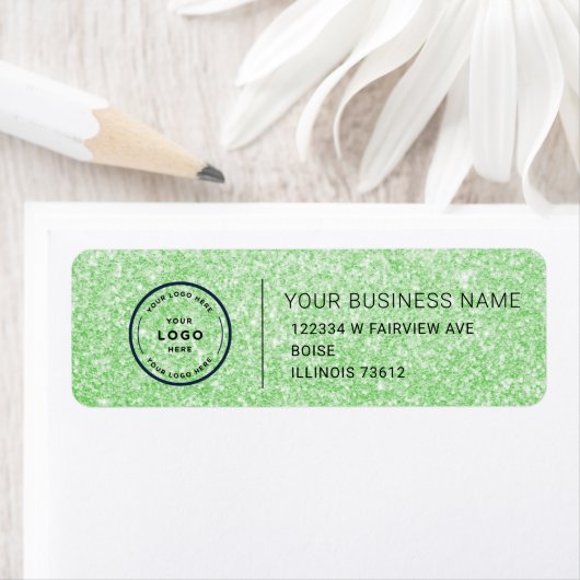 Étiquette Elegant Custom Business Return Address Label (En situation)
