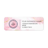 Étiquette Elegant Custom Business Return Address Label (Devant)