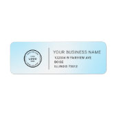Étiquette Elegant Custom Business Return Address Label (Devant)