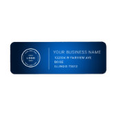 Étiquette Elegant Custom Business Return Address Label (Devant)