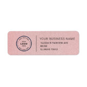 Étiquette Elegant Custom Business Return Address Label (Devant)