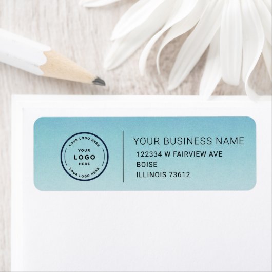 Étiquette Elegant Custom Business Return Address Label (En situation)