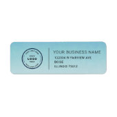 Étiquette Elegant Custom Business Return Address Label (Devant)