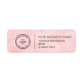 Étiquette Elegant Custom Business Return Address Label (Devant)