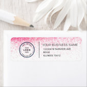 Étiquette Elegant Custom Business Return Address Label (En situation)