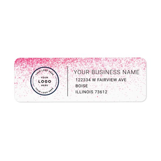 Étiquette Elegant Custom Business Return Address Label (Devant)