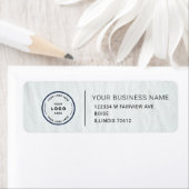 Étiquette Elegant Custom Business Return Address Label (En situation)