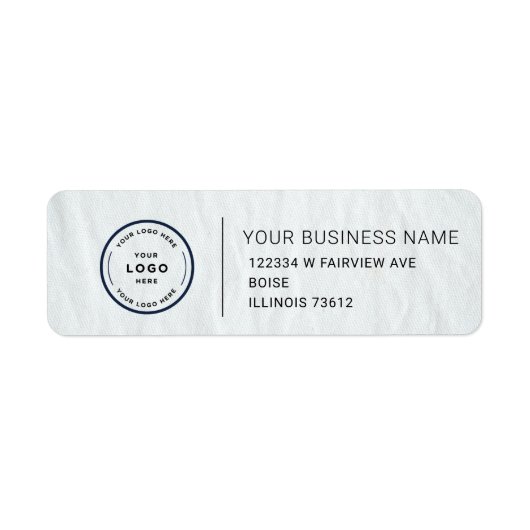 Étiquette Elegant Custom Business Return Address Label (Devant)