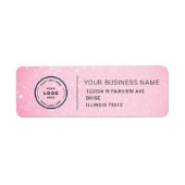 Étiquette Elegant Custom Business Return Address Label (Devant)
