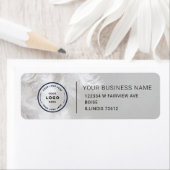 Étiquette Elegant Custom Business Return Address Label (En situation)