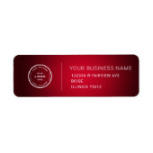 Étiquette Elegant Custom Business Return Address Label (Devant)