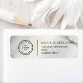 Étiquette Elegant Custom Business Return Address Label (En situation)