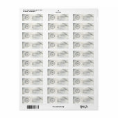 Étiquette Elegant Custom Business Return Address Label (Feuille entière)