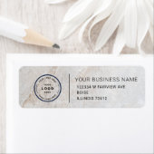 Étiquette Elegant Custom Business Return Address Label (En situation)