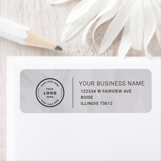 Étiquette Elegant Custom Business Return Address Label (En situation)