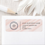Étiquette Elegant Custom Business Return Address Label (En situation)
