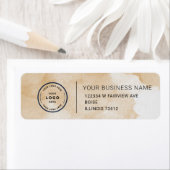 Étiquette Elegant Custom Business Return Address Label (En situation)