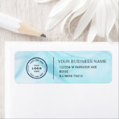 Étiquette Elegant Custom Business Return Address Label (En situation)