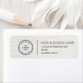 Étiquette Elegant Custom Business Return Address Label (En situation)