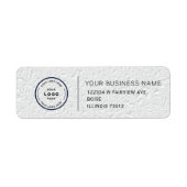 Étiquette Elegant Custom Business Return Address Label (Devant)