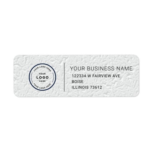 Étiquette Elegant Custom Business Return Address Label (Devant)