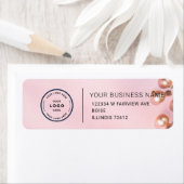 Étiquette Elegant Custom Business Return Address Label (En situation)