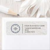 Étiquette Elegant Custom Business Return Address Label (En situation)