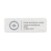 Étiquette Elegant Custom Business Return Address Label (Devant)