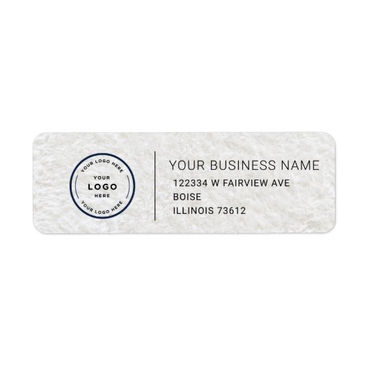 Étiquette Elegant Custom Business Return Address Label (Devant)