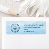 Étiquette Elegant Custom Business Return Address Label (En situation)