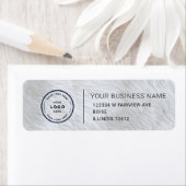 Étiquette Elegant Custom Business Return Address Label (En situation)