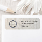 Étiquette Elegant Custom Business Return Address Label (En situation)