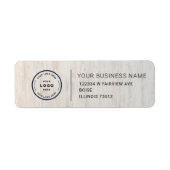 Étiquette Elegant Custom Business Return Address Label (Devant)