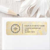 Étiquette Elegant Custom Business Return Address Label (En situation)