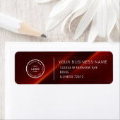 Étiquette Elegant Custom Business Return Address Label. (En situation)