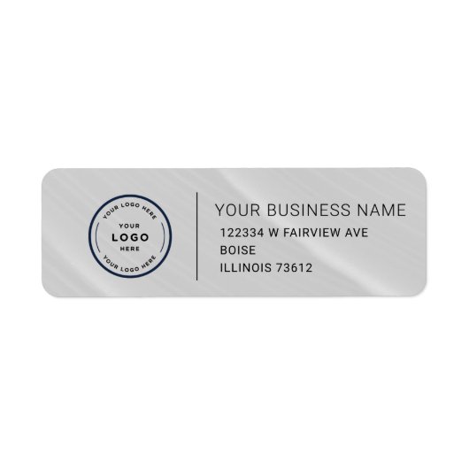 Étiquette Elegant Custom Business Return Address Label (Devant)