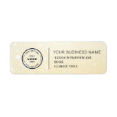Étiquette Elegant Custom Business Return Address Label (Devant)