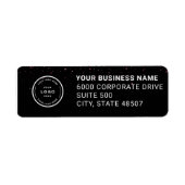 Étiquette Elegant Custom Business Return Address Label (Devant)