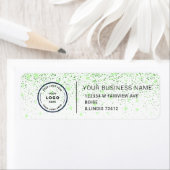 Étiquette Elegant Custom Business Return Address Label (En situation)
