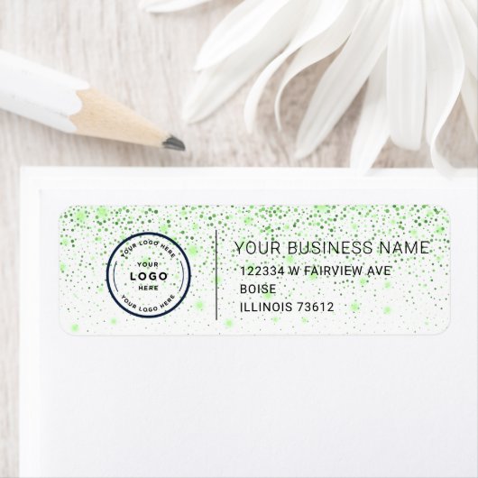 Étiquette Elegant Custom Business Return Address Label (En situation)
