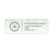 Étiquette Elegant Custom Business Return Address Label (Devant)