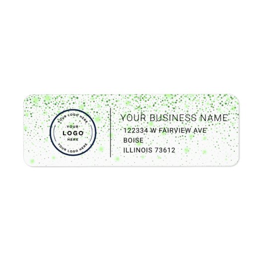 Étiquette Elegant Custom Business Return Address Label (Devant)