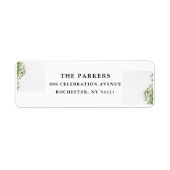 Étiquette Elegant Custom Business Return Address Label (Devant)