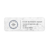 Étiquette Elegant Custom Business Return Address Label (Devant)