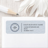 Étiquette Elegant Custom Business Return Address Label (En situation)