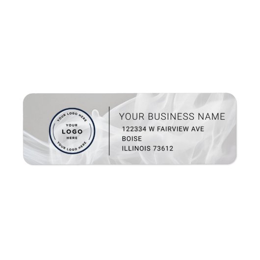 Étiquette Elegant Custom Business Return Address Label (Devant)