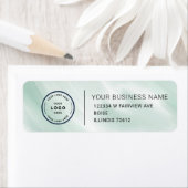 Étiquette Elegant Custom Business Return Address Label (En situation)